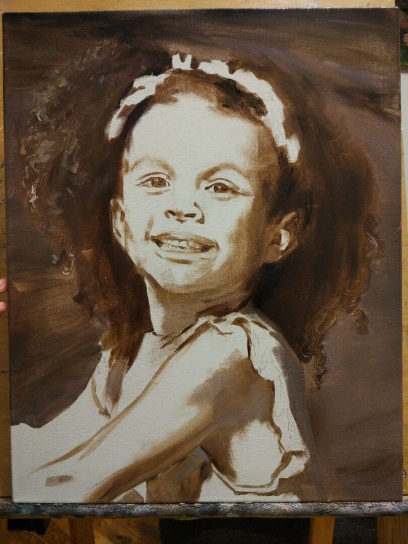 Michelle Smith + kids oil portrait img_5