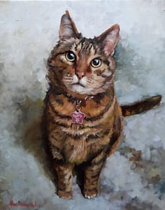 Alexandra Shearing + custom pet portrait img_4
